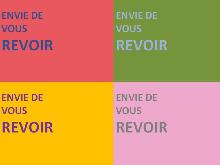 Envie de vous revoir